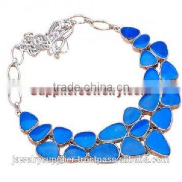 Authentic!! Wholesale Amber Jewelry Glass Silver Jewellery Designers P1400 photo-4