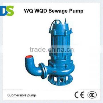 WQ Cast iron or Stainless steel Submersible 15m Sewage Pump water pump