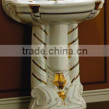 Ceramic Hot sales mIDDLE East standard Simple basin with pedestal DW8005C