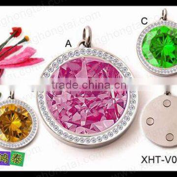 magnetic diamond necklace pendants