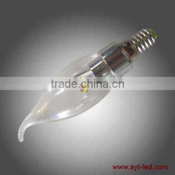 High quality&Low price UL CUL EMC ETL dimmable 5w 360 degree E12/E14/E17/B15 LED candle light bulb