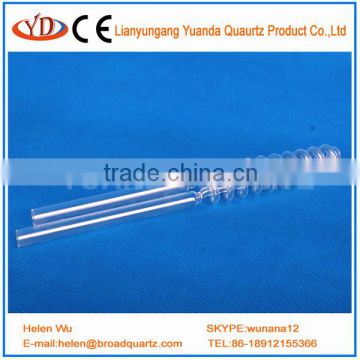 high purity quartz coil glass tube