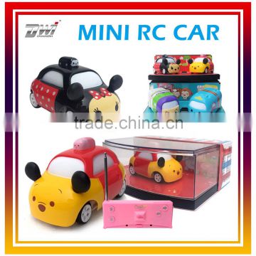 DWI Dowellin 8016 Cartoon RC toys 4 Channel mini RC Car 27/40MHZ Cute kids outdoor toys