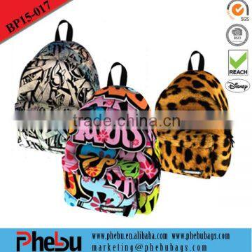 Wholesale stock printing daily fashion korean style backpacks(BP15-017)