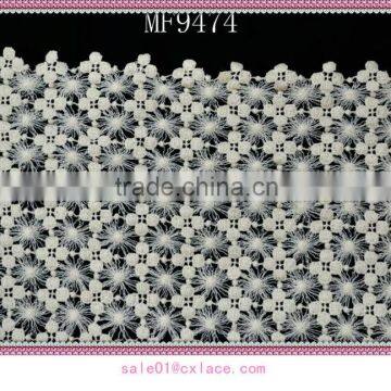 Organic Crochet Cotton Lace Fabric for Garment M9474