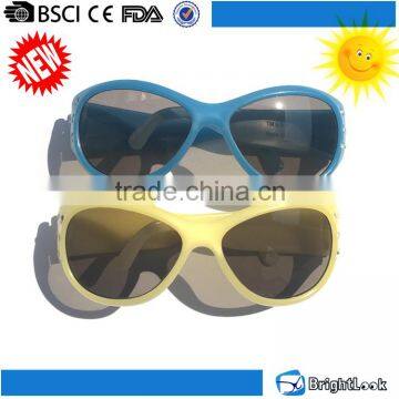 2016 Hot sale pp frame small lens cute color changed funky children kids sunglasses