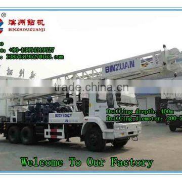 Full hydraulic truck mounted drilling rig 400m water well drilling rig