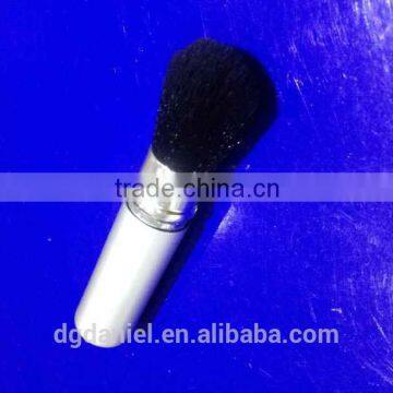 Metal Handle Material and Face Use retractable makeup brush