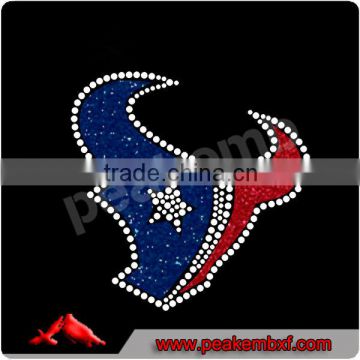 2013 Top Selling Texans Glitter Transfer Patterns Custom Design