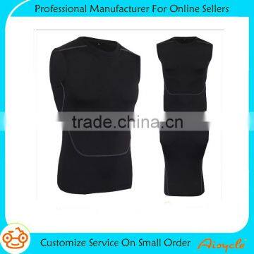 New design bodybuilding compression dri fit running vest