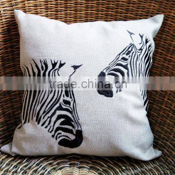 Custom Printed Custom Size Embroidery Plain Linen Pillow Covers