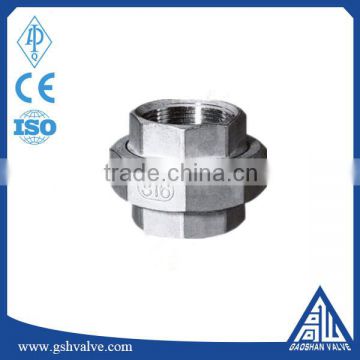 BSP/NPT threaded 316 stainless steel pipe fitting union