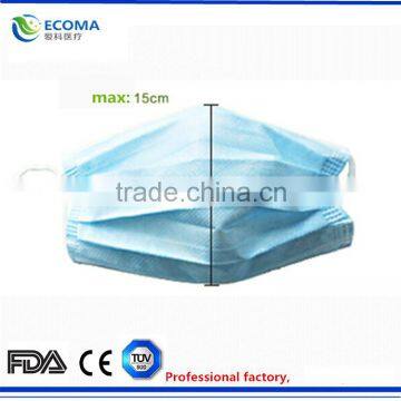 Disposable nonwoven face mask,3ply medical surgical antiviral face mask  express