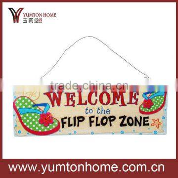 Digital printed decorative metal welcome sign