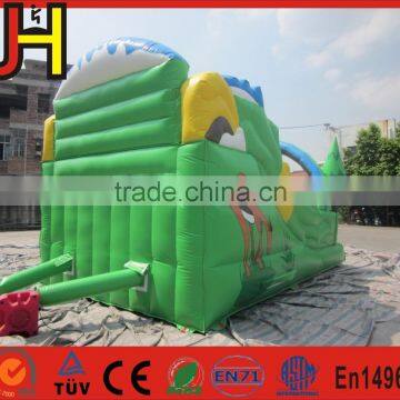 Green Forest Jungle Jumper Inflatable Bouncer Slide, Forest Water Slide photo-5