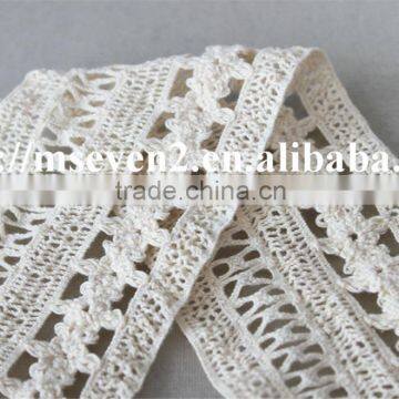High Quality Design Lace in 7.2cm 100% Cotton Embroidery Running Yardage for Sale photo-4