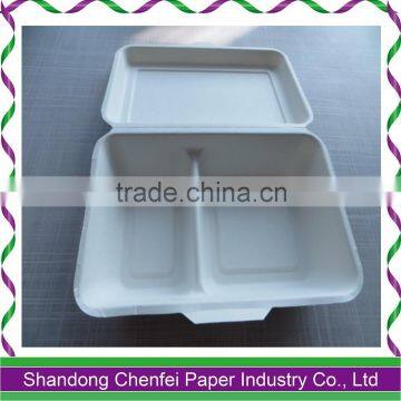 bagasse white disposable paper round plate