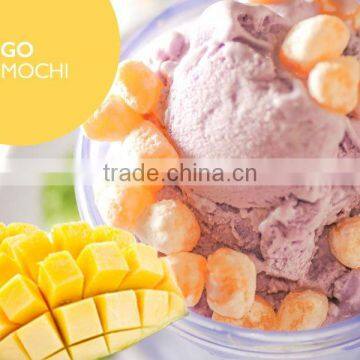 mini mochi as topping for frozen yogurt