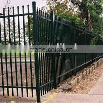 China alibaba golden supplier powder coated steel black yard garden fence