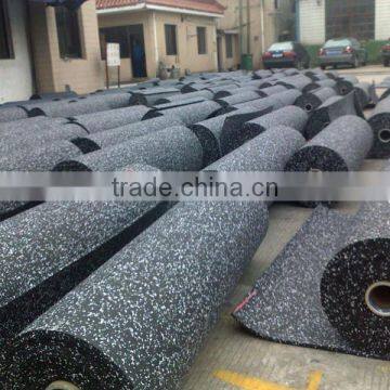 rubber flooring gym speckled recycled rubber gym flooring, black with red white green yellow grey blue or mixed color