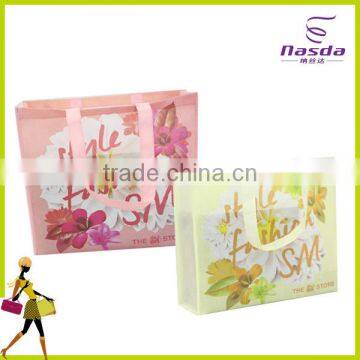 pictures printing non woven shopping bag