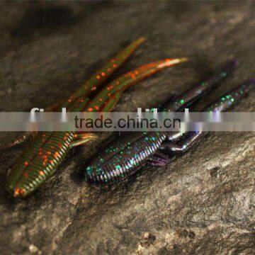 salt soft fishing lure,freshwater soft lure 2.3g 68mm