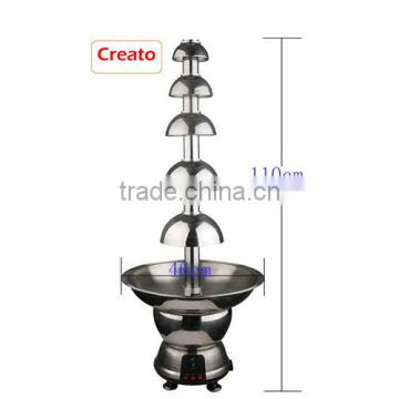 large chocolate fountain China 5 tiers commercial chocolate fountain for sale