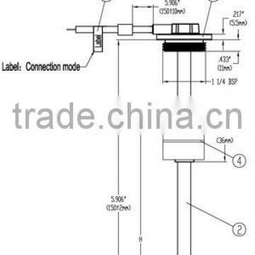 MR-MS3-150 High Precision Stainless Steel Material Oil Tank Gauge photo-5