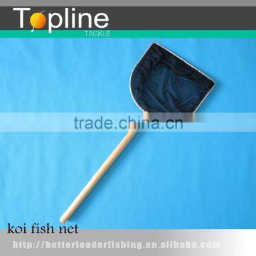 cheap wooden handle koi net for fishing made in China