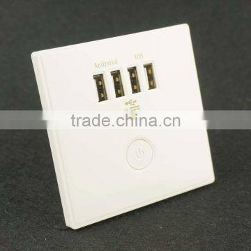 Factory Supply Double Usb Wall Switched Socket Wall Usb Charger photo-4