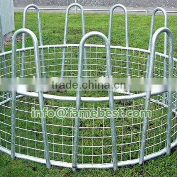 2 Galvanised Big Bale Ring Feeders Horned Cattle Horses Haylage BUY TODAY No Vat