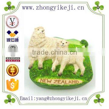 factory custom-made handmade carved fashion resin sheep fridge magnet