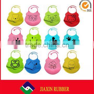 Fashion Design Wholesale Custom Printing Baby Silicone Bibs