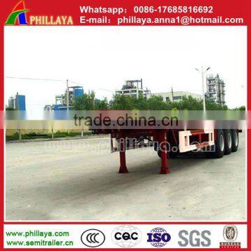 2 Axle 3 Axle 40ft or 20ft New Trailer Container Flatbed Truck Trailer and Semi Trailer Container for Sale photo-2