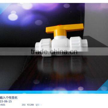 Good Price Ppr Plastic Double Union Plastic Ball Valve photo-4