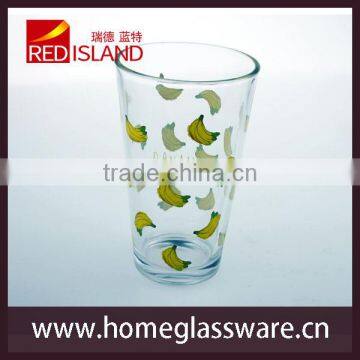 Glass Manufactory Supply 15oz Tumbler Print Fruit Glass Cup for Drinking photo-2