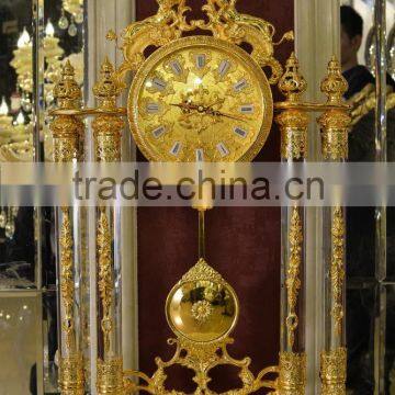 Rare Antique French Gold Gilt Ormolu Ornate Mantel Pendulum Table Clock photo-6