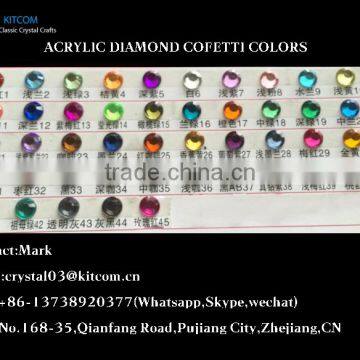 Crystal Acrylic Diamond Confetti Wedding Table Decoration