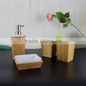 Factory Direct Wholesale White Ceramic Bathroom Accessory Set With Custom Logo