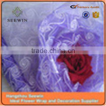 Latest Style Soft Pattern High Quality Foam Organza Fabric for Decoration photo-2