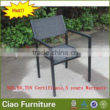 Sling Garden Chair Outdoor Furniture Aluminium Coffee Stacking Chair photo-2