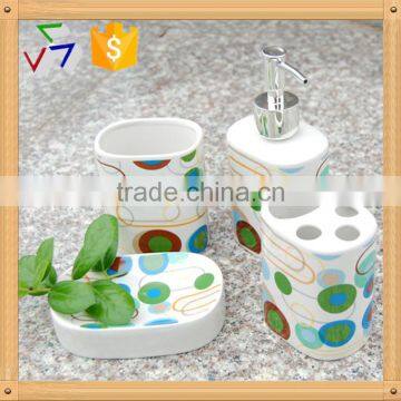 4pcs cheap ceramic bathroom set