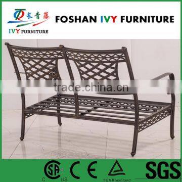 Garden Aluminum Loved Seat Sofa With Cushion outdoor furniture