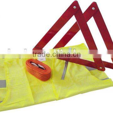 YYS12054 double warning triangle roadside auto safety kit