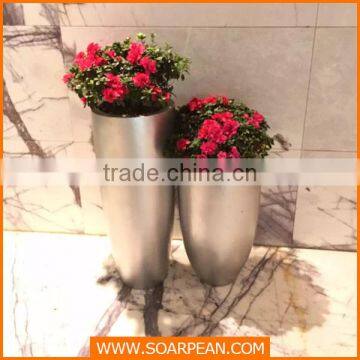 fiberglass floor vase, resin flowerpot