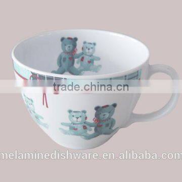 Factory wholesale melamine large breakfast cup with handle