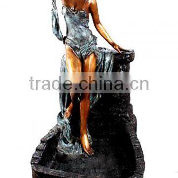 China Bronze Skulpturen Metal Crafts Garden Decoration Bronze Femme Fontaine photo-5