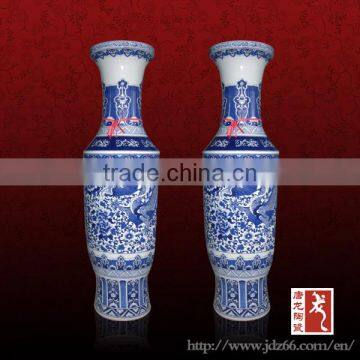 Wholesale 140cm tall porcelain vases with flowers made in china