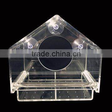 Crystal Acrylic Plastic Bird Automatic Feeders photo-4