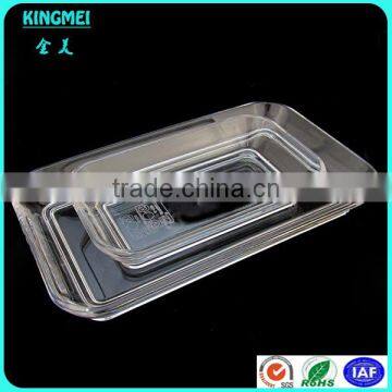 Shenzhen Supplier Black Plexiglass Tea Holder Tray Best Selling Cube Plastic Tray for Teapot photo-6